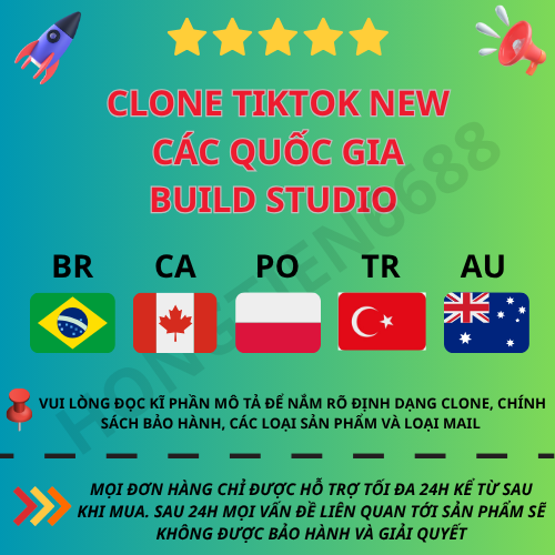 CLONE TIKTOK BRAZIL CANADA POLAND TURKEY AUSTRALIA (VIP)