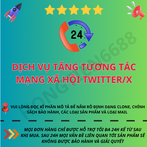 DỊCH VỤ TĂNG TƯƠNG TÁC MẠNG XÃ HỘI TWITTER/X (VIP)