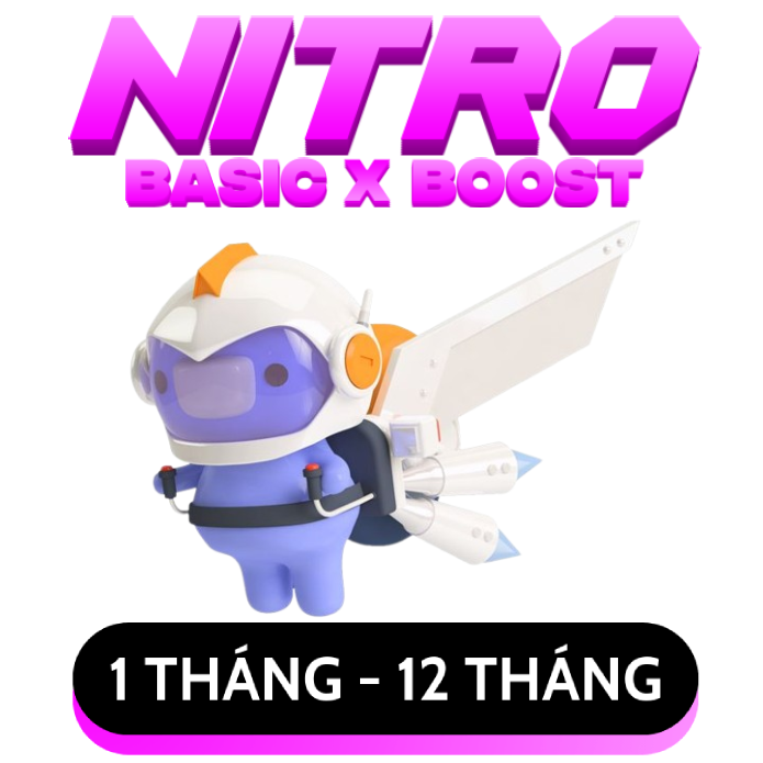Discord Nitro Boost 2 Tháng, 1 Năm Chính Hãng