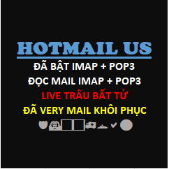 Hotmail us trust đã bật imap pop3