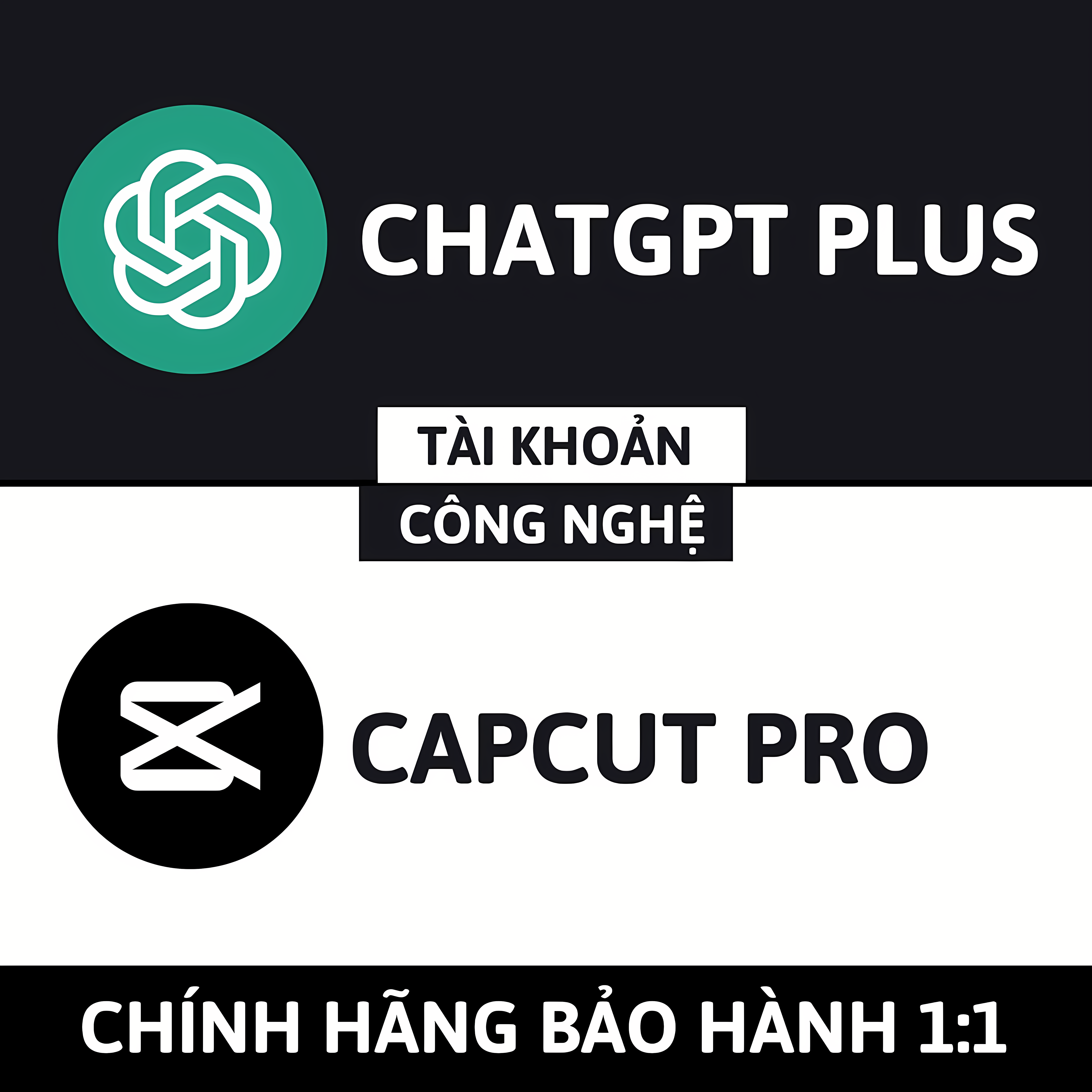 TÀI KHOẢN CHATGPT TẶNG CAPCUT PRO CHÍNH HÃNG